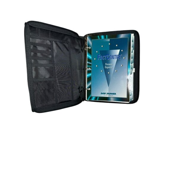 Day Runner Fact Centre Personal Organizer 3-Ring Binder With Zippered Cover - Picture 8 of 11